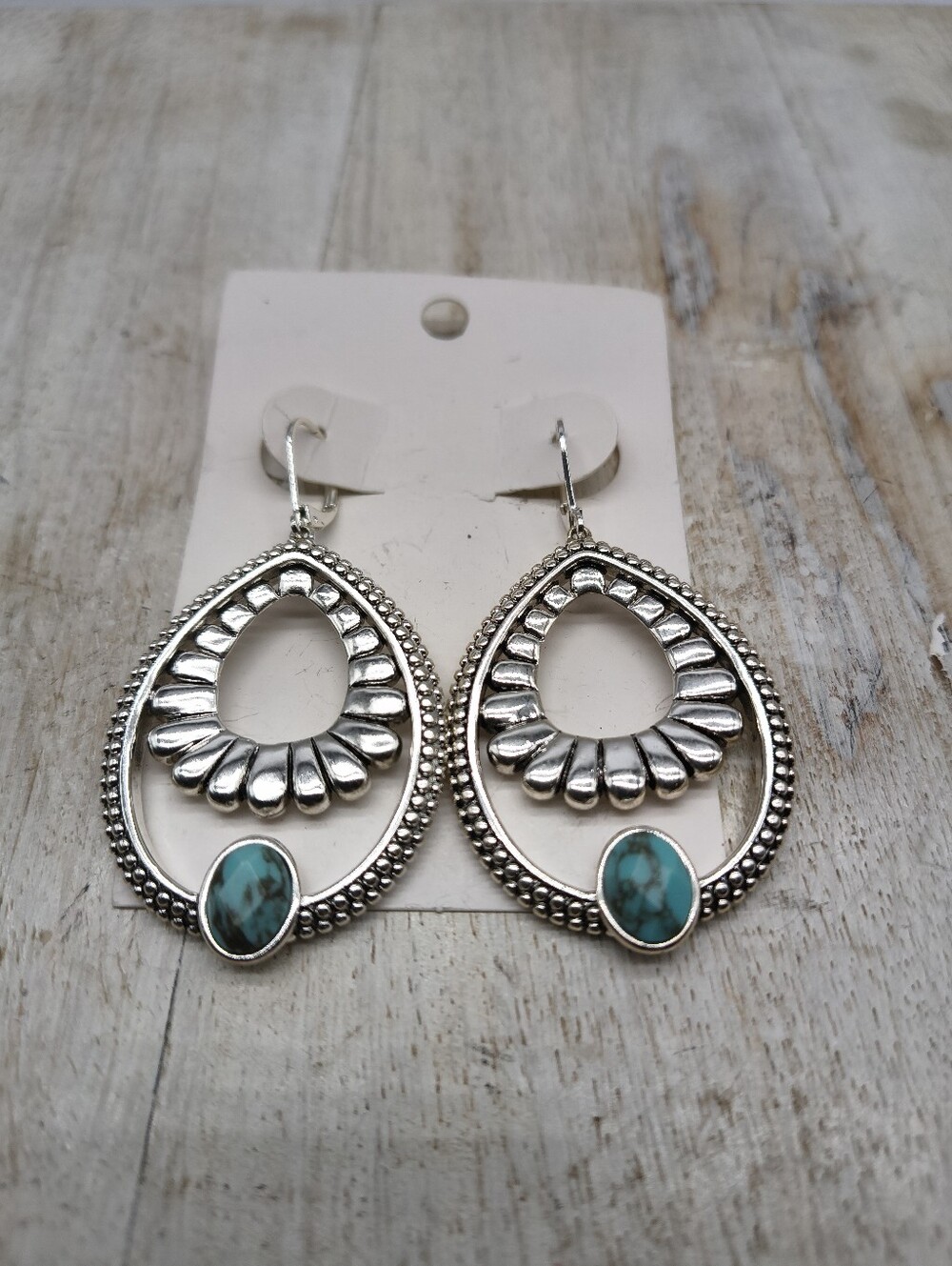 Laney Wilson Western Silver-Tone Drop Earrings